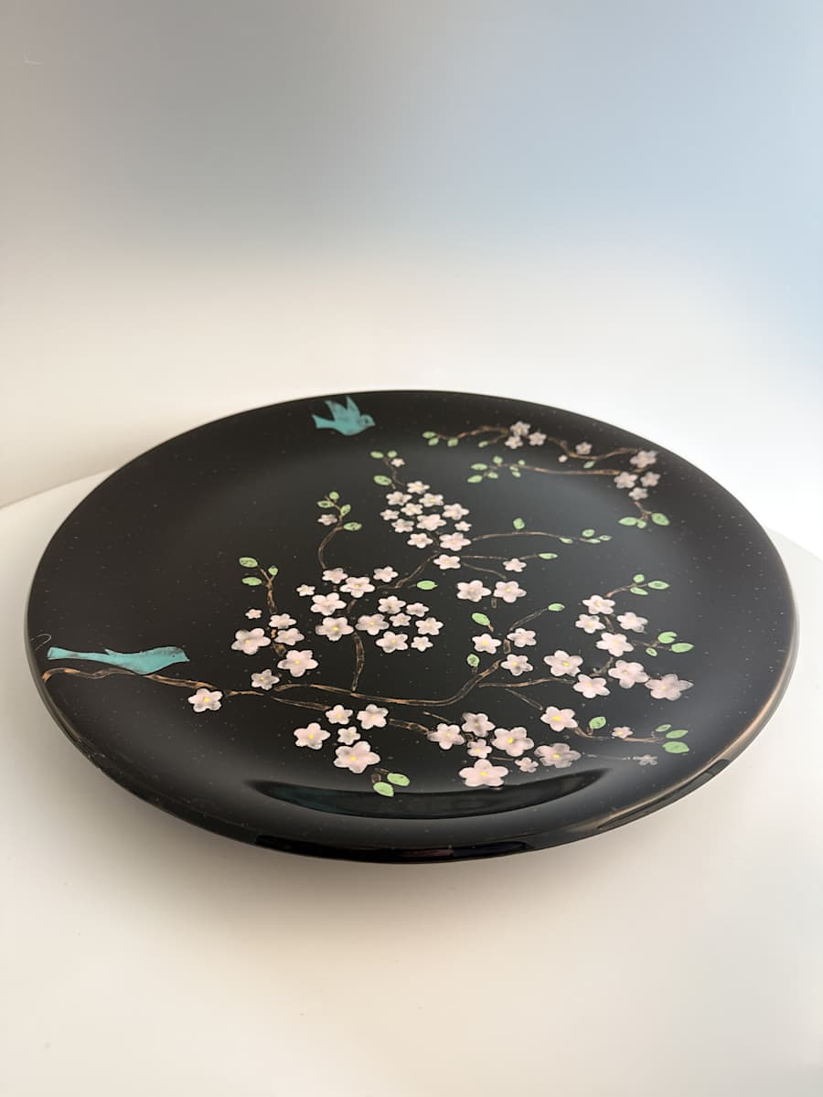 Spring Blossoms Platter by Shayna Heller 