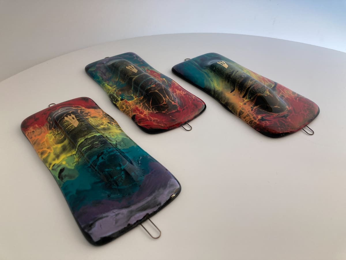 Mezuzah - medium by Shayna Heller 