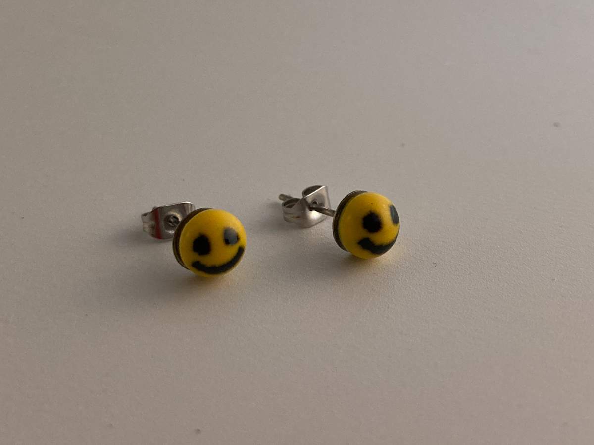 Fused Glass Earrings #98, Image 1.