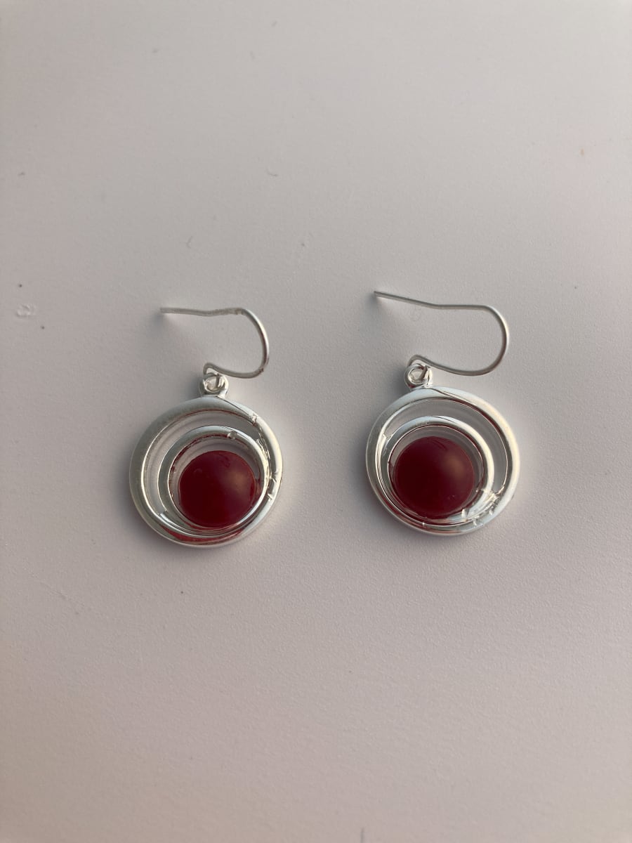 Fused Glass Earrings #101