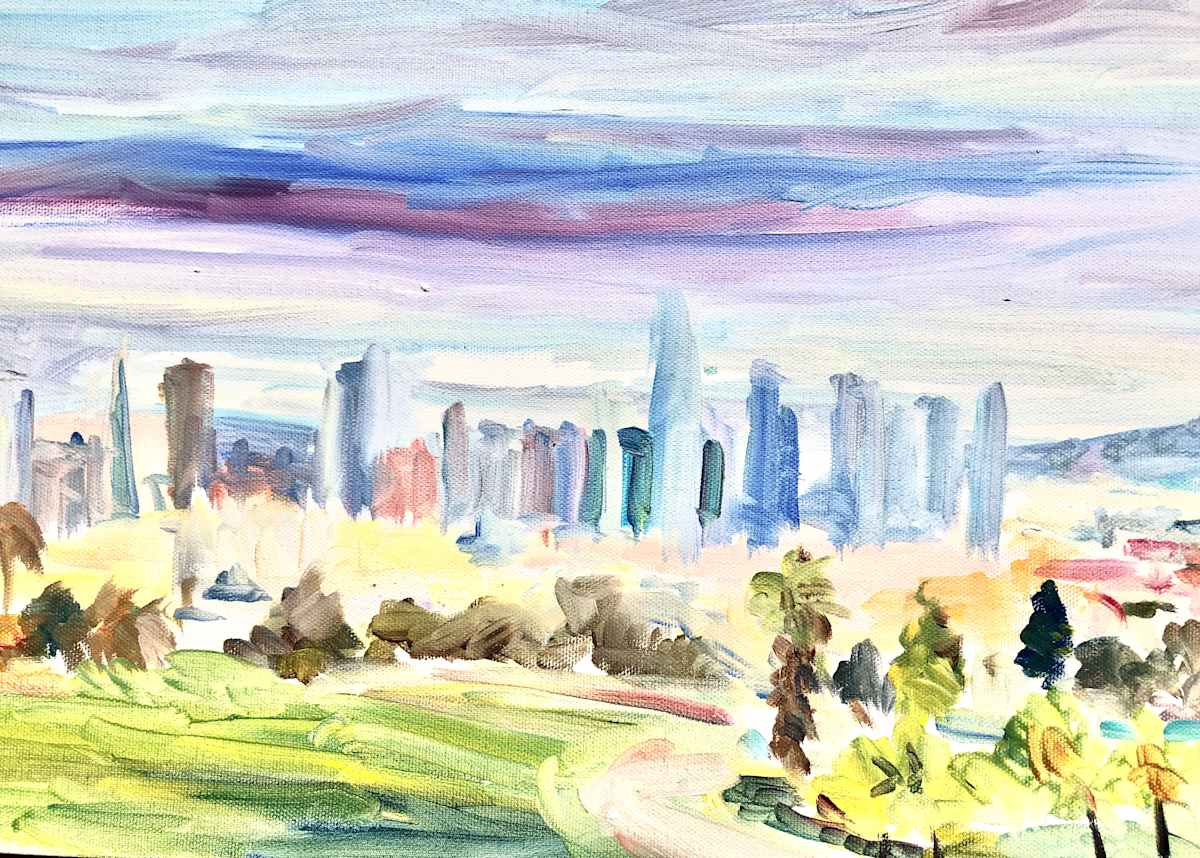 Dolores Park in the Fall by Lucia Gonnella 