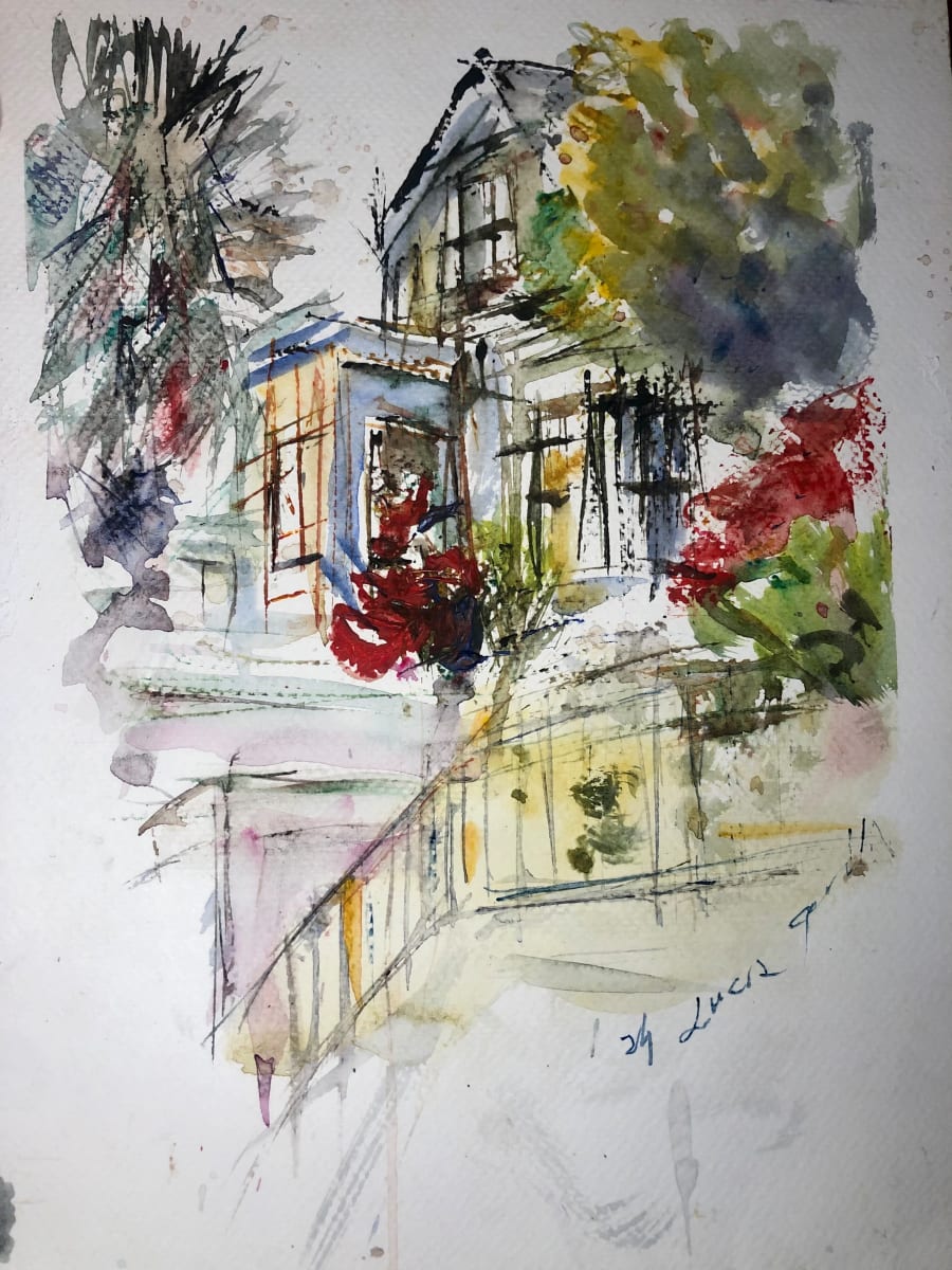 House with bunganvillea on 23rd St, between Diamond and Castro ST by Lucia Gonnella 