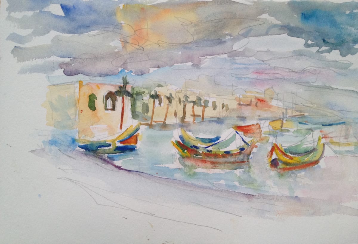 Malta,Marsalokk, Fishermen Boats 