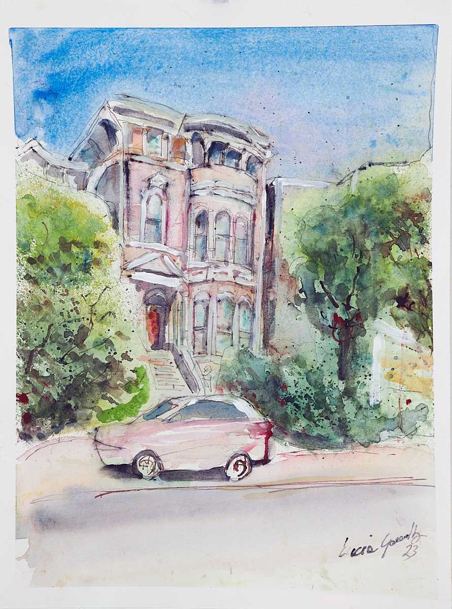 Victorian House on South Van Ness by Lucia Gonnella 