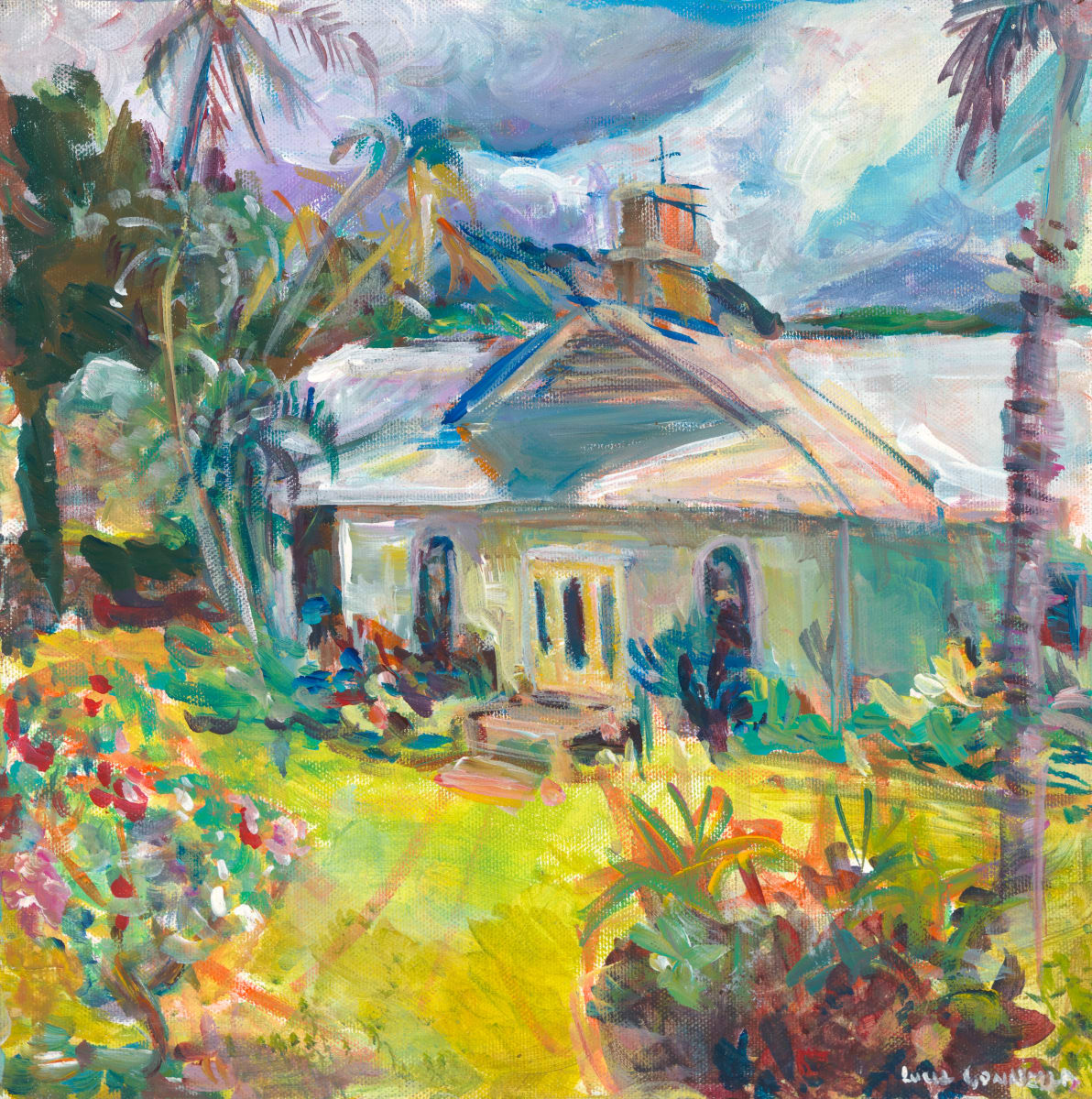 Congregational Church in Lahaina by Lucia Gonnella 