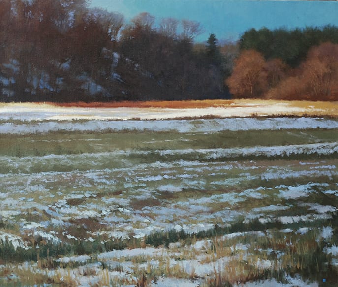 Evening Light, March by Gregory Blue  Image: 22"H X 25.9"W Giclee on German Etching Paper \ Edition of 100 \ 1 Remarque