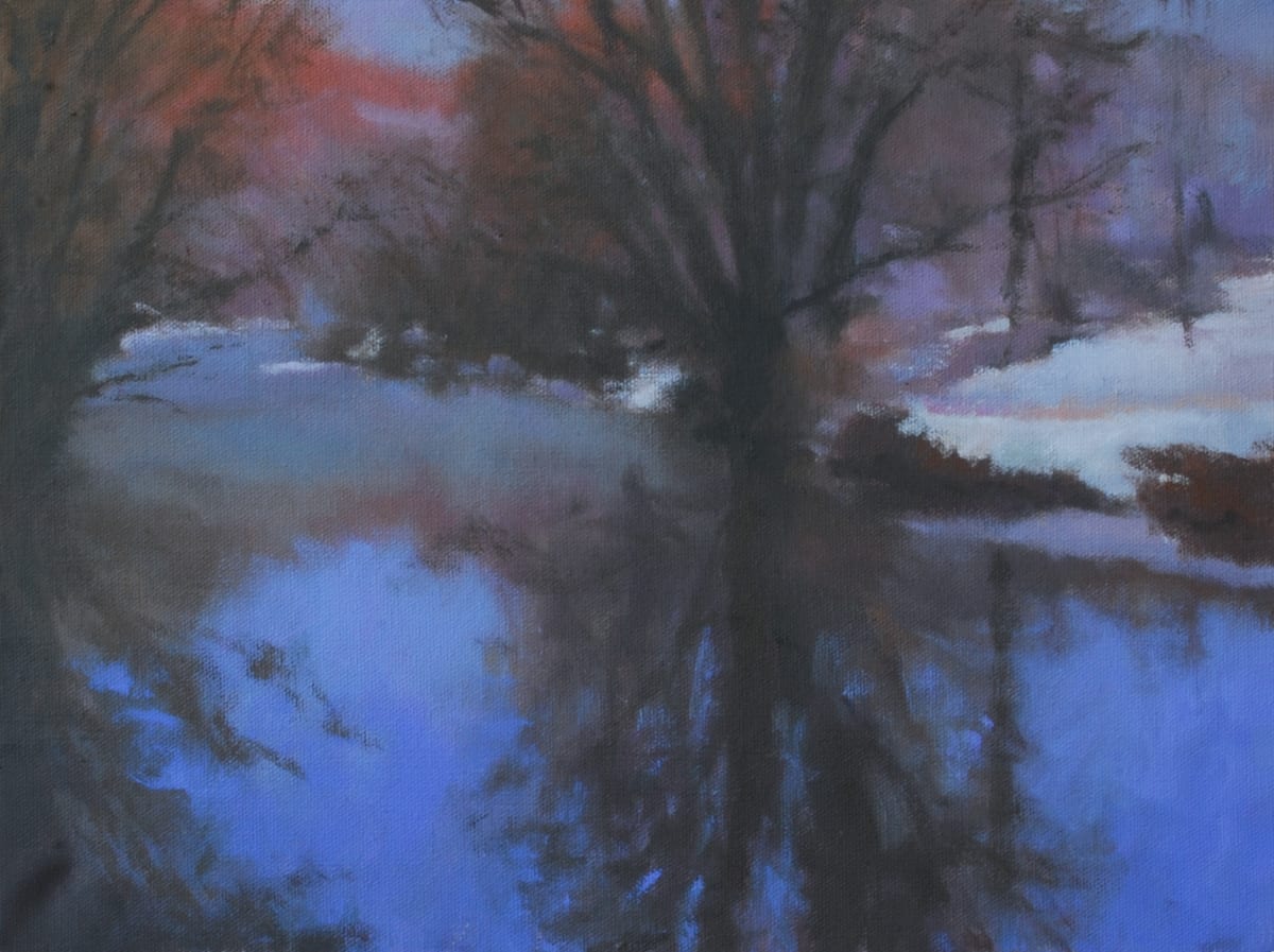 Brandywine Creek, Winter Morning, Stroud Series by Gregory Blue 