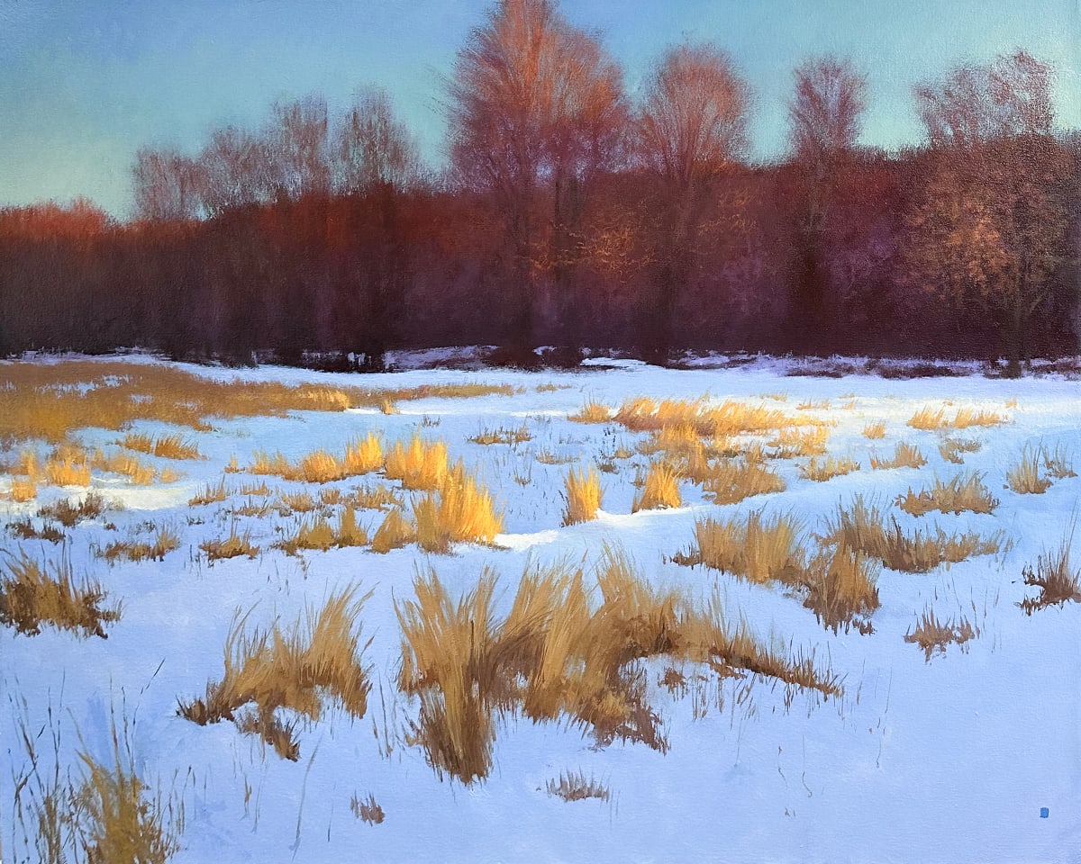 Winter Sunset, Evening by Gregory Blue 