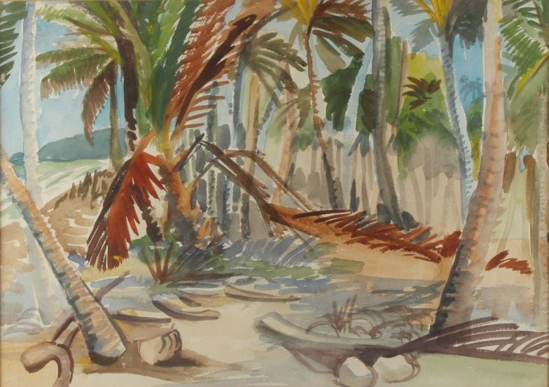 The Beach * by Sybil Atteck  Image: 1959 - Commonwealth Institute Item 40