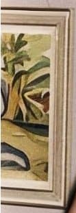Landscape Trinidad by Sybil Atteck (1911-1975)  Image: Portion of artwork taken from photograph