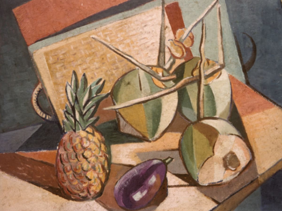 Still Life with Coconuts * by Sybil Atteck  Image: 1959 - Jamaica Institute Item 3.
1960 - Sybil Atteck and Henri Salvatori two-man show Item 3.