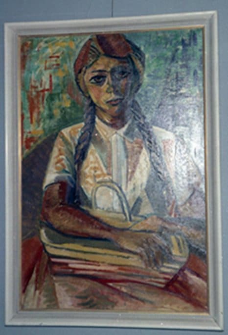 Girl with Basket * by Sybil Atteck  Image: 1963 - St. Lucia & Barbados Tour Item 6.
1965 - Nassau Exhibition Item 65.