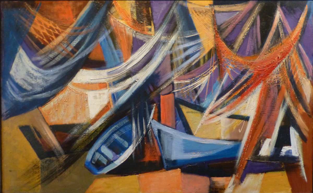 Boats and Nets * by Sybil Atteck (1911-1975) 