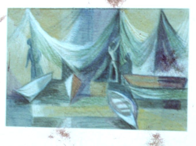 Fishnets No. 1 * by Sybil Atteck (1911-1975)  Image: Item 52