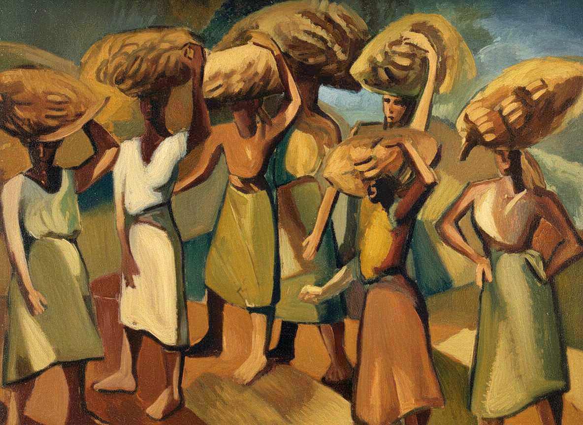 Banana Carriers * by Sybil Atteck (1911-1975), Image 1.