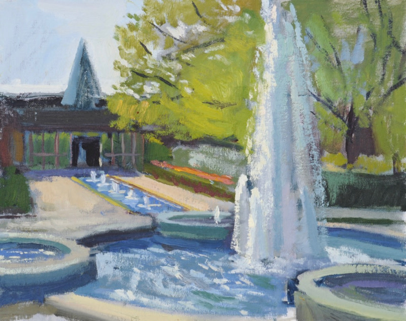 Fountains in Sunlight- Memphis Botanic Gardens by Matthew Lee 