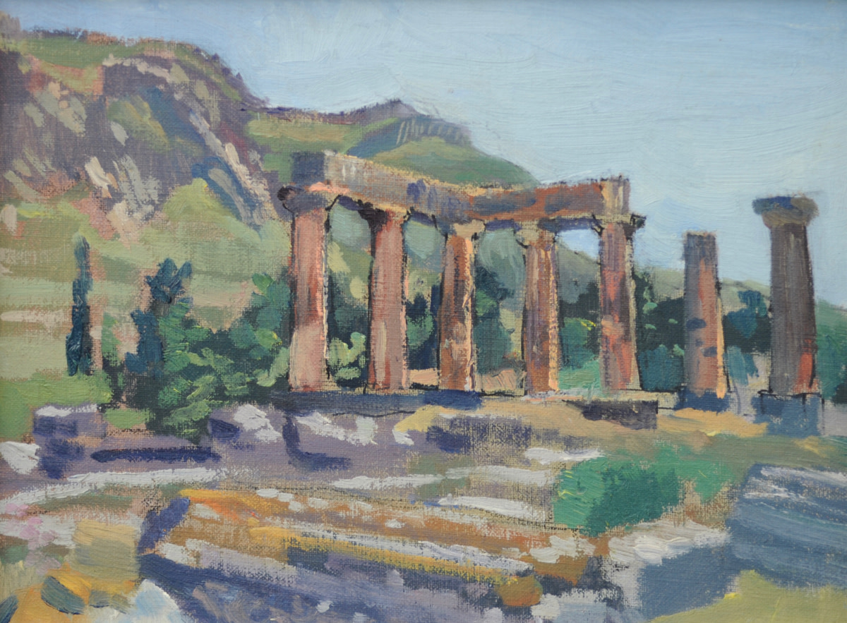 Temple of Apollo in Corinth,  Greece by Matthew Lee 