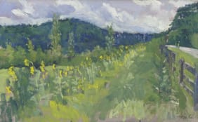 Sunflowers by the Road by Matthew Lee, Image 1.
