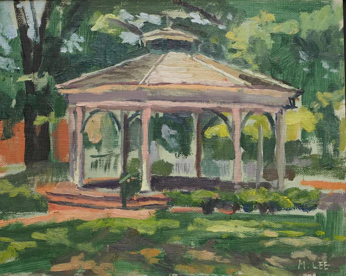 Collierville Gazebo in Hot Summertime by Matthew Lee, Image 1.