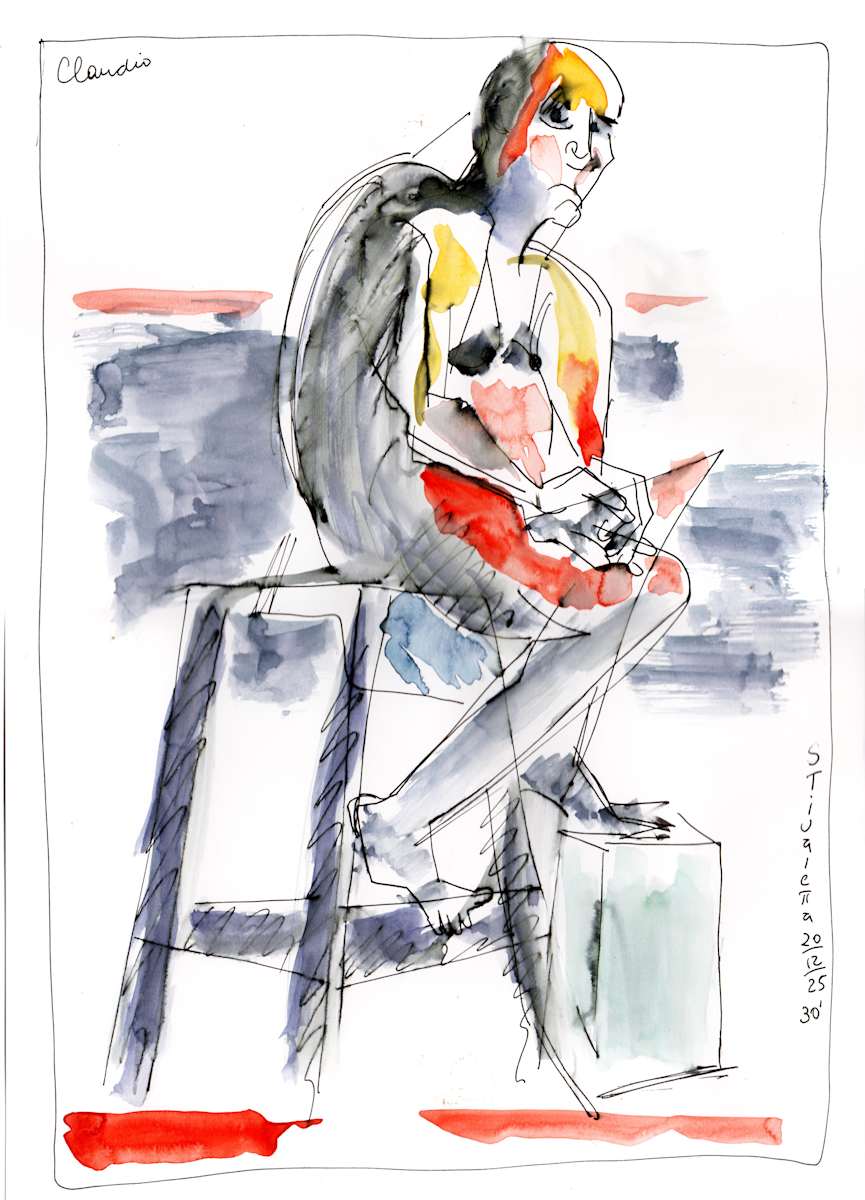 Claudio 30' Croquis A3 by Stivaletta, Mabel Rosario, Image 1.