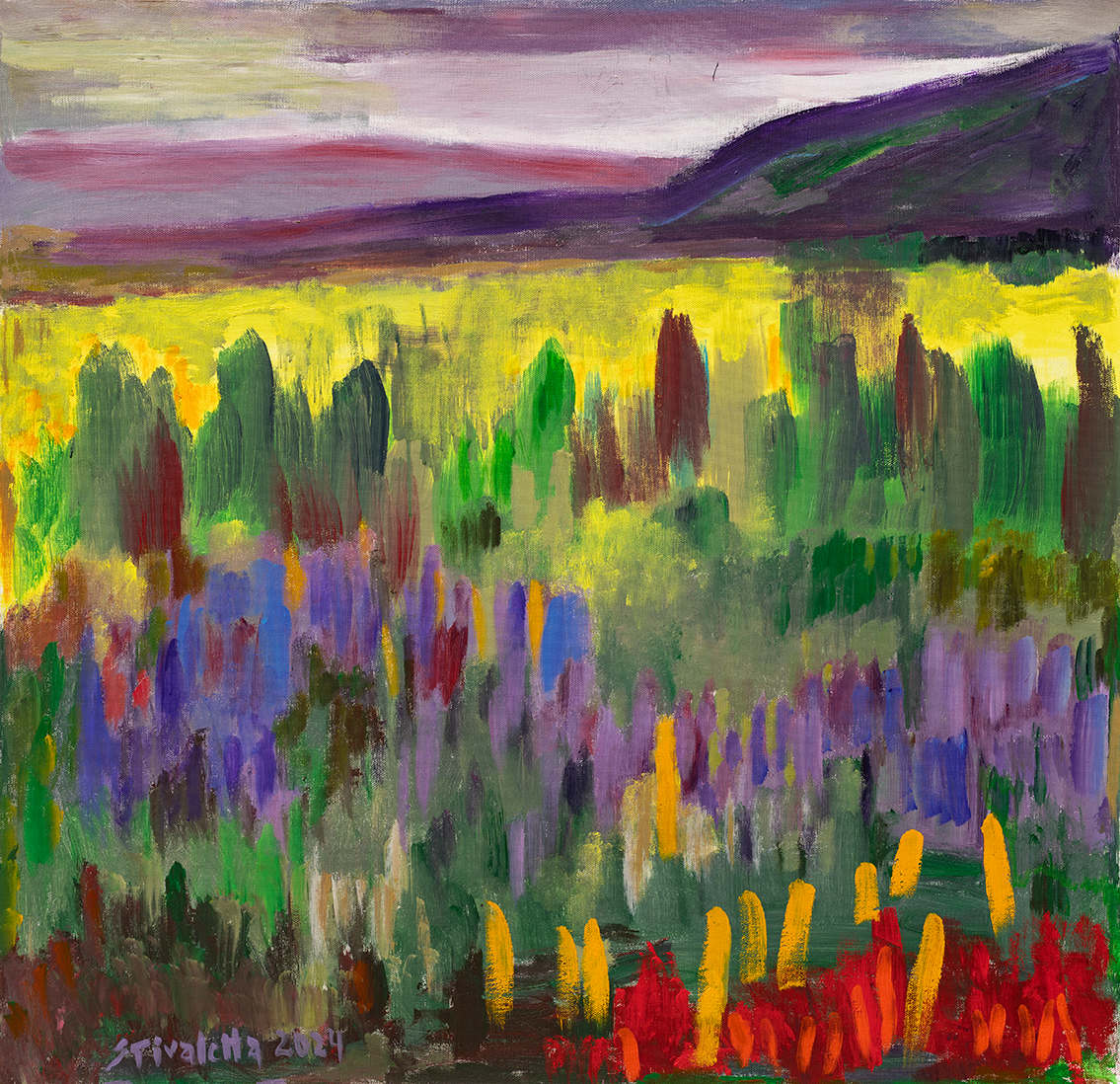 Paisaje de Lavandas by Stivaletta, Mabel Rosario 