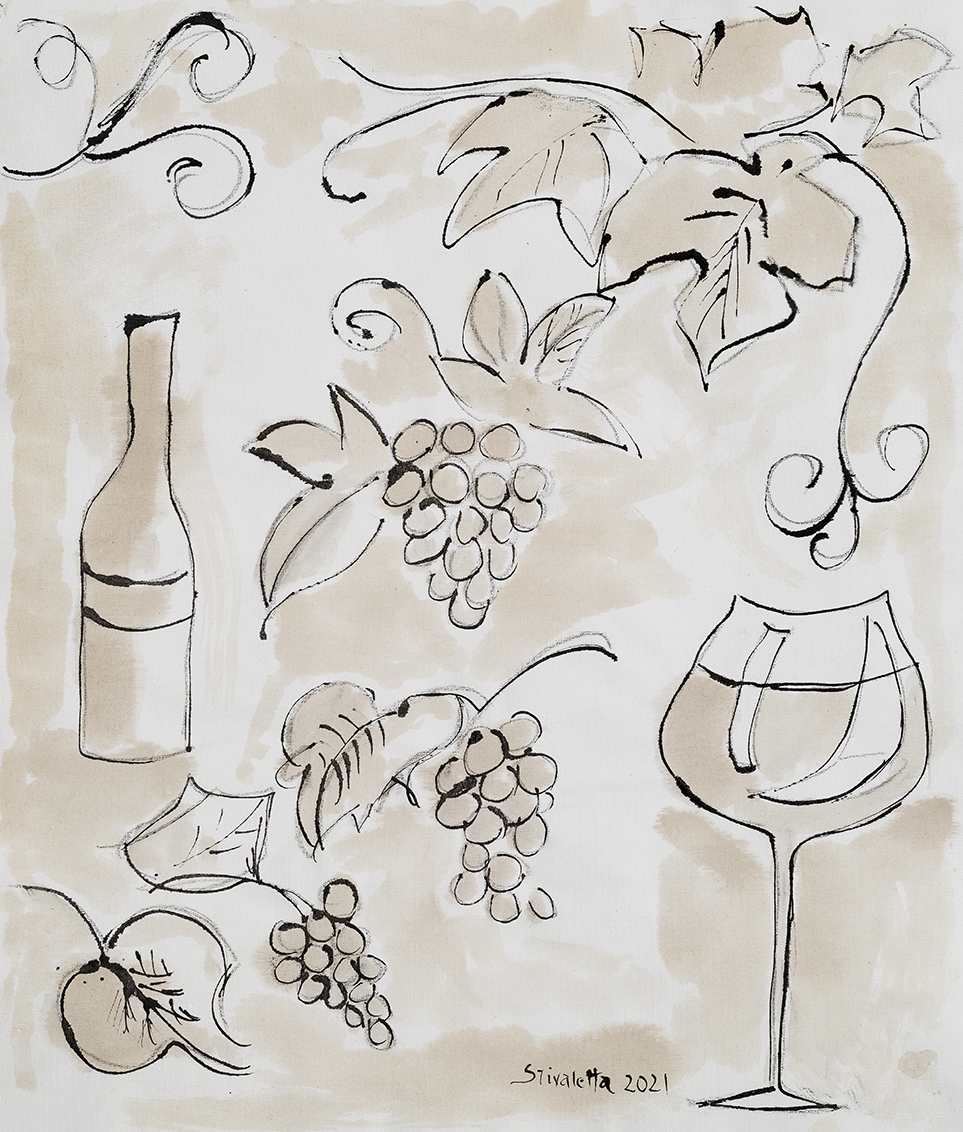 A Cup of Wine by Stivaletta, Mabel Rosario 