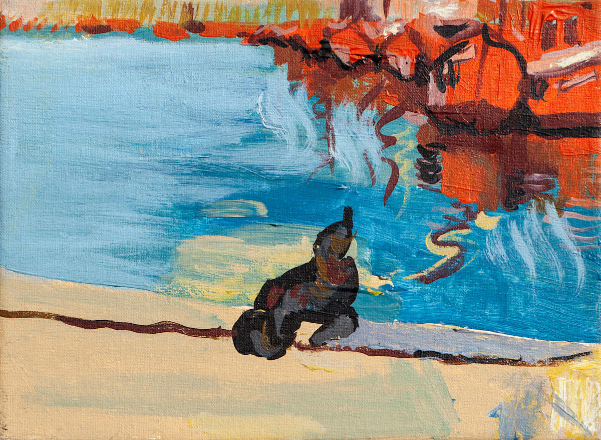 Lobo Marino en el Puerto  (Serie Postales de Mar del Plata) by Stivaletta, Mabel Rosario, Image 1.