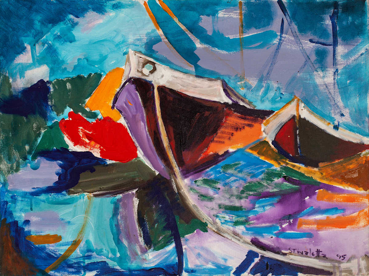Barcazas en el riachuelo by Stivaletta, Mabel Rosario, Image 1.