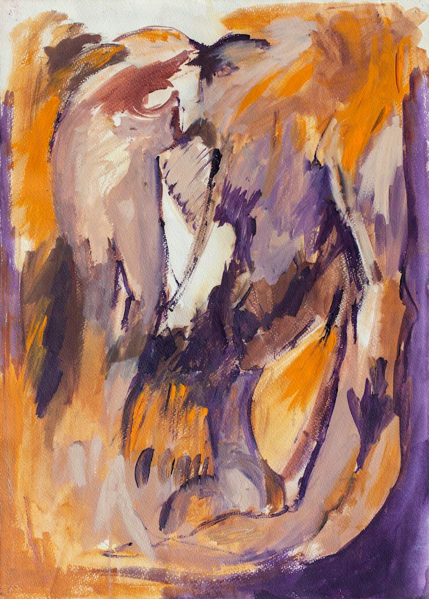 Angeles en ocres y violetas by Stivaletta, Mabel Rosario, Image 1.