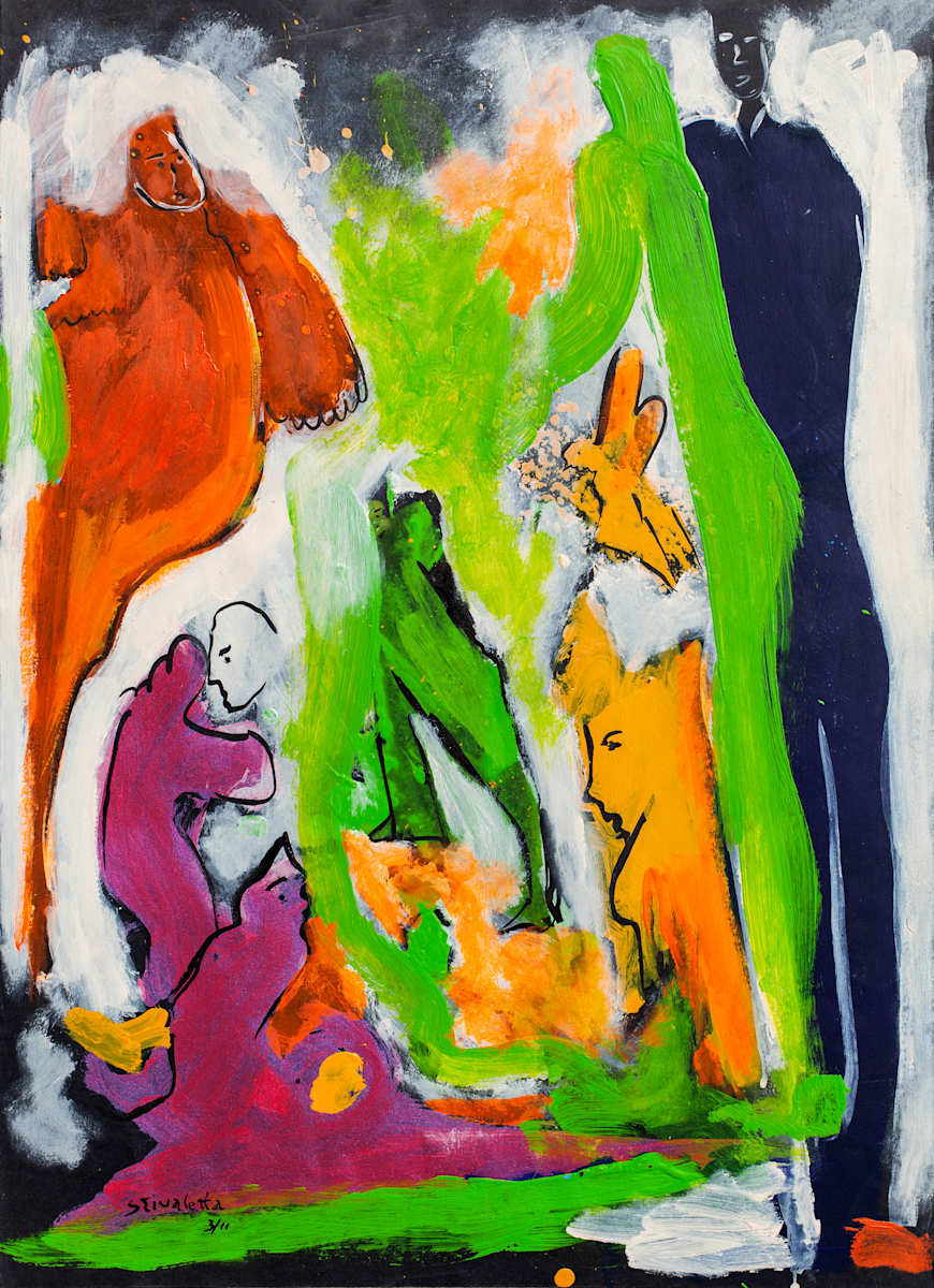 Figuras en verdes by Stivaletta, Mabel Rosario, Image 1.