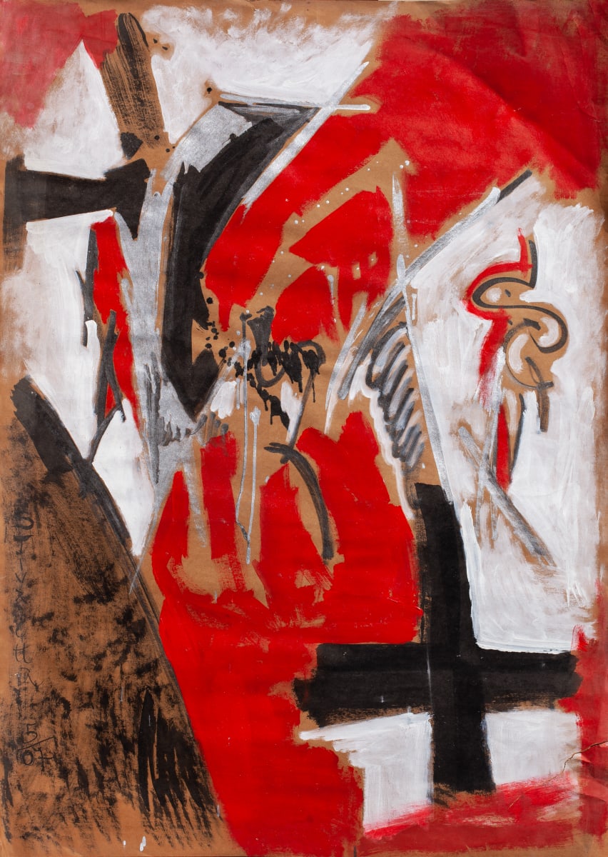 Red Black And white 