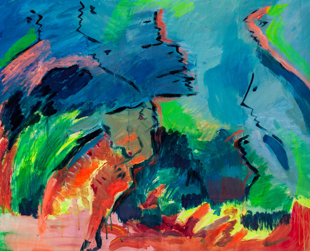Faces and Human figure by Stivaletta, Mabel Rosario 