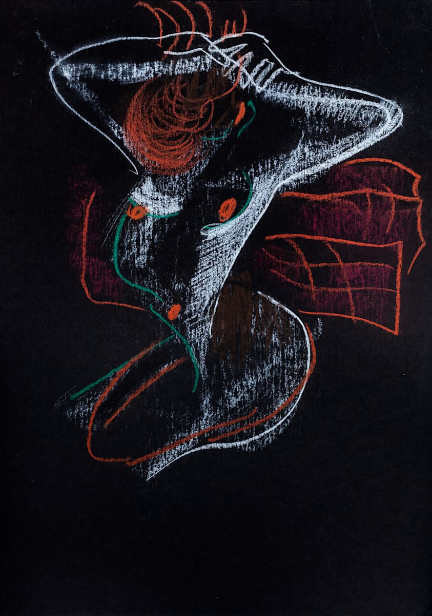 Modelo con los brazos sobre su cabeza_ by Stivaletta, Mabel Rosario 