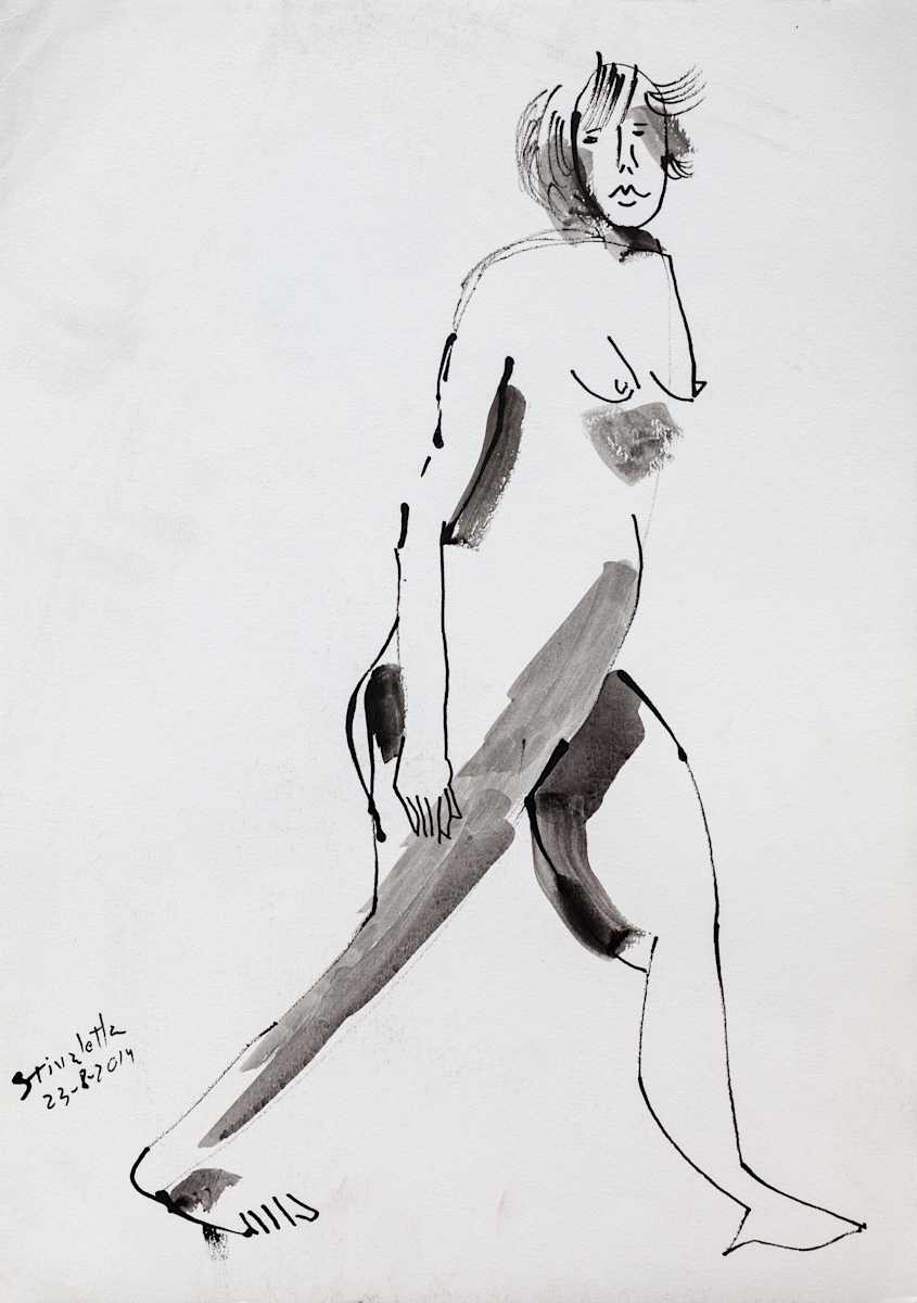 Modelo de pie de costado_ by Stivaletta, Mabel Rosario 