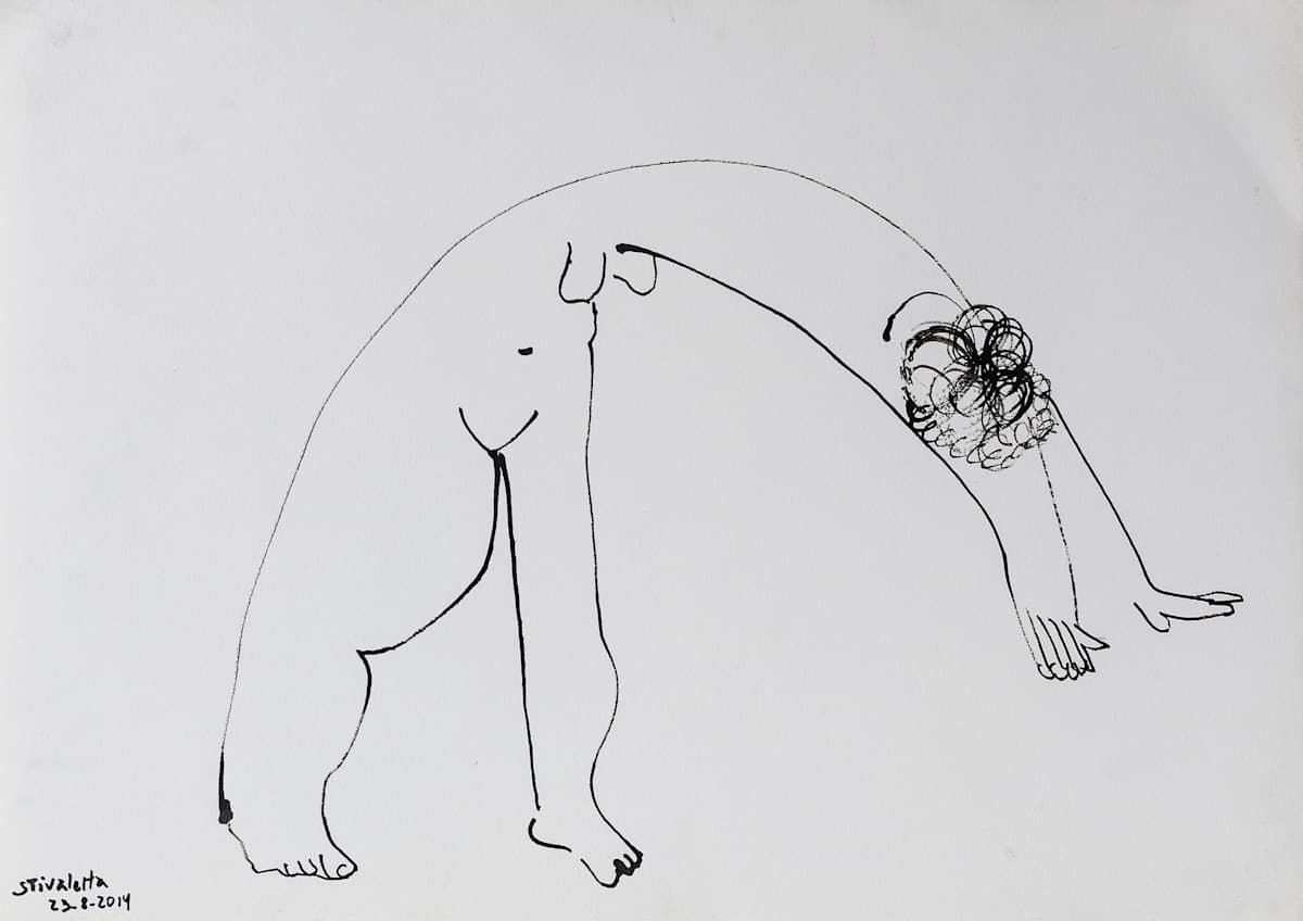 Modelo femenina en torcion_ by Stivaletta, Mabel Rosario, Image 13.