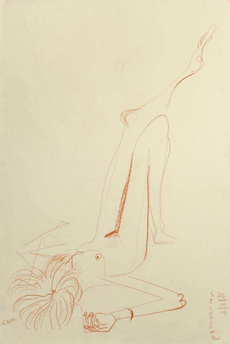 Modelo recostada_ by Stivaletta, Mabel Rosario 
