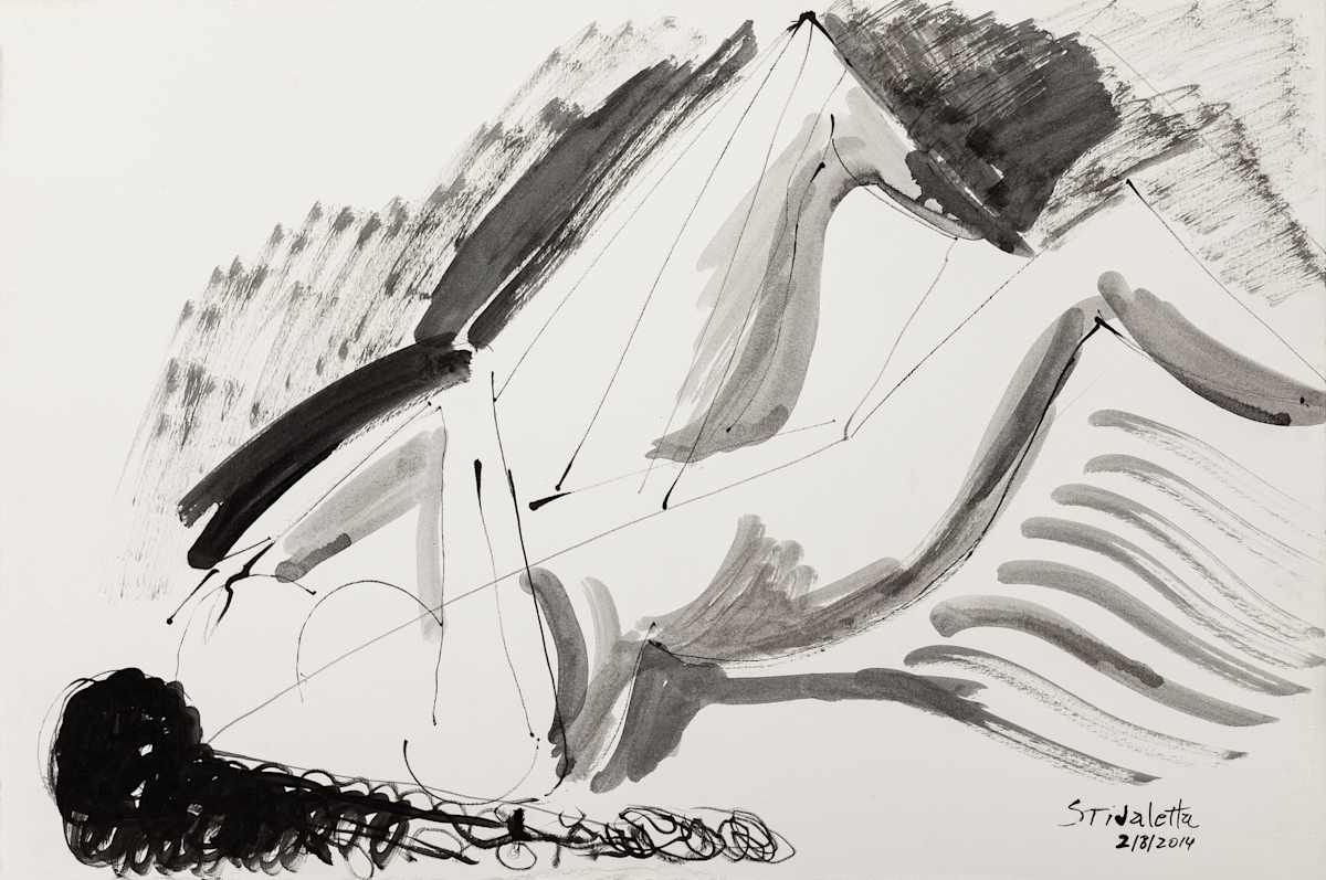 Modelo acostada en diagonal by Stivaletta, Mabel Rosario, Image 2.