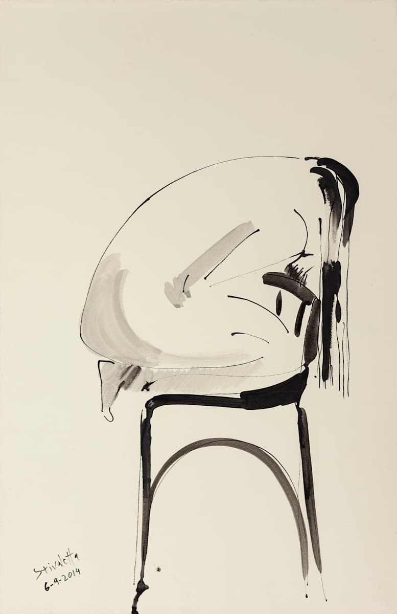 Modelo reclinada sobre una silla_ by Stivaletta, Mabel Rosario, Image 7.