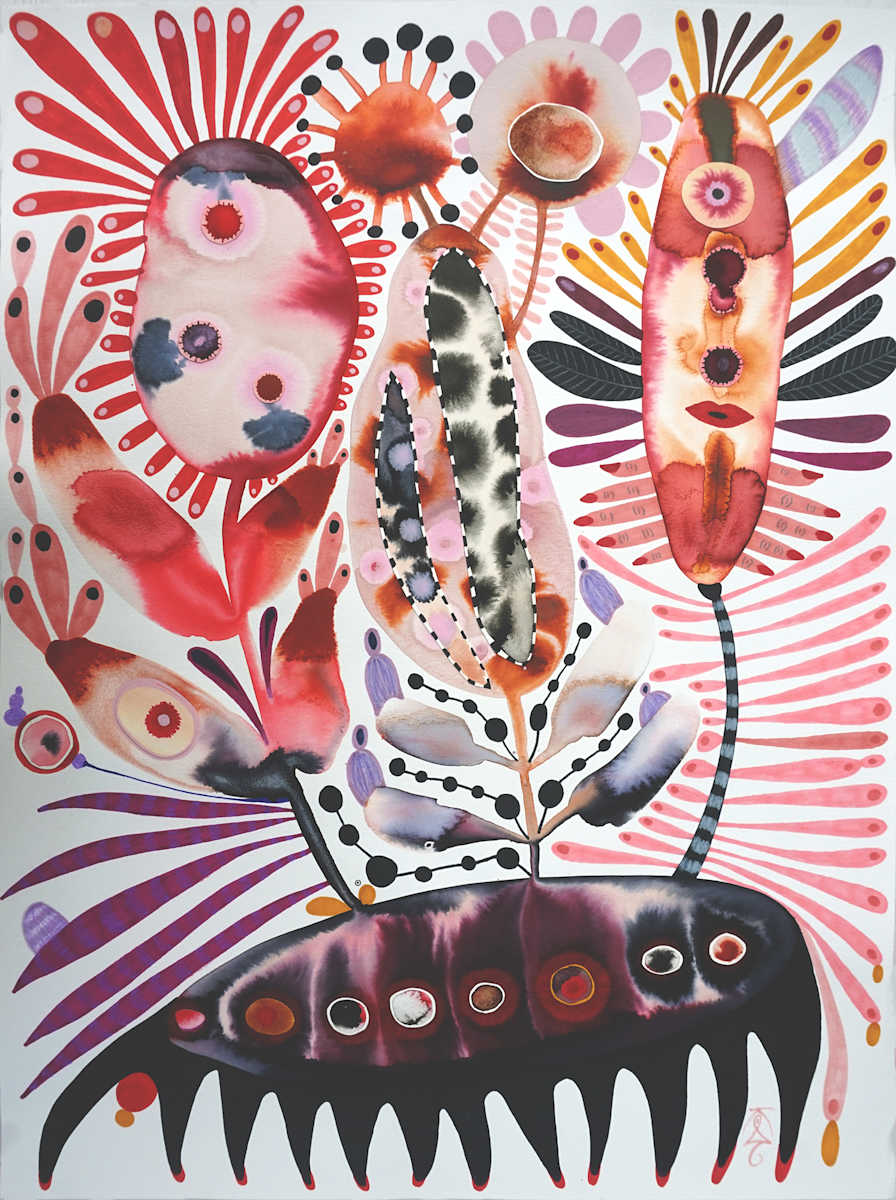 Cherry Blossom Rhizome by Krisanne Souter 
