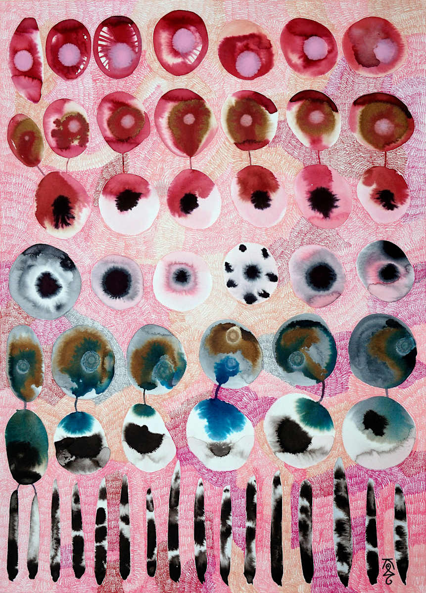 Stick and Stone - All the Pinks by Krisanne Souter 