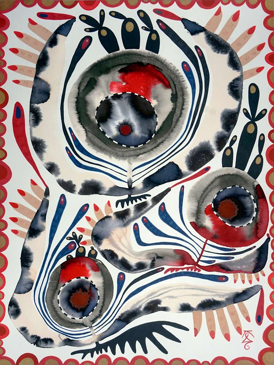 Three Flying Rhizomes by Krisanne Souter 