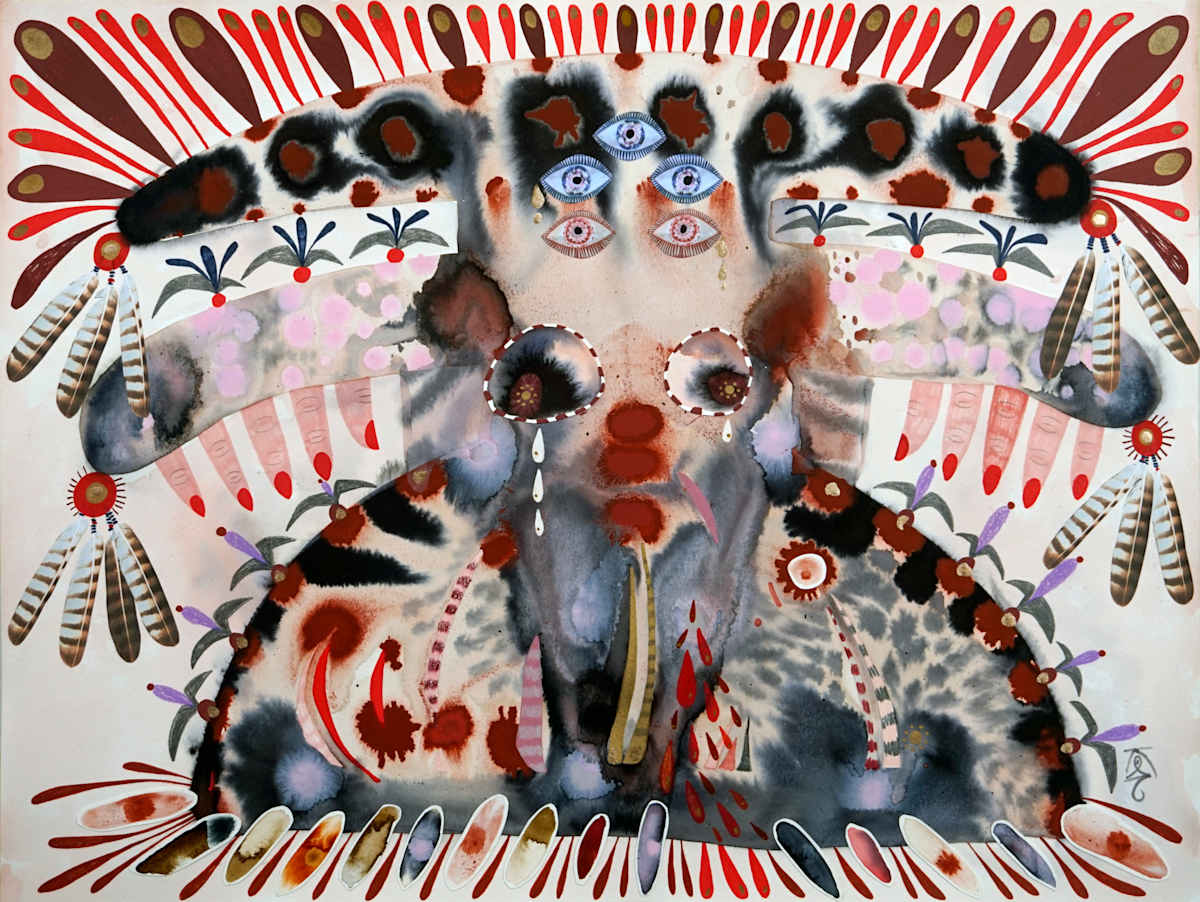 Earth Mother (blood, milk, tears) by Krisanne Souter 