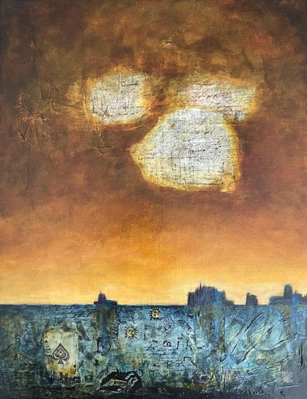 Dormant Dream by Melissa Brauen  Image: Created on gallery wrapped canvas, sides in bronze 
