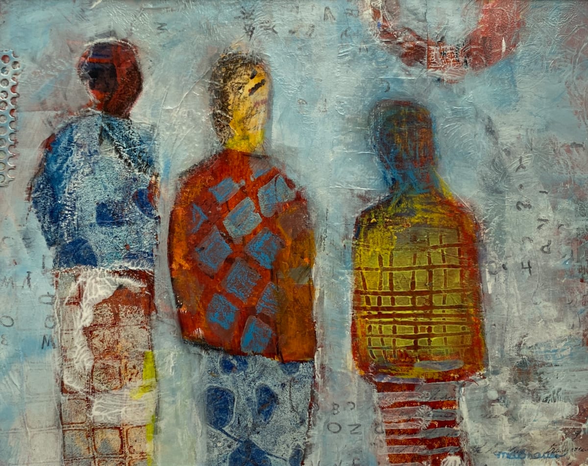 Shooting the Breeze by Melissa Brauen  Image: Created on gsm watercolor paper, 8x10  mounted in 11x14 mat (included) 