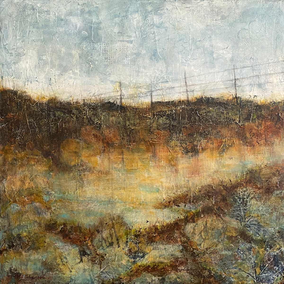 Forgotten Journey by Melissa Brauen  Image: Created on gallery wrapped canvas, sides in brown 