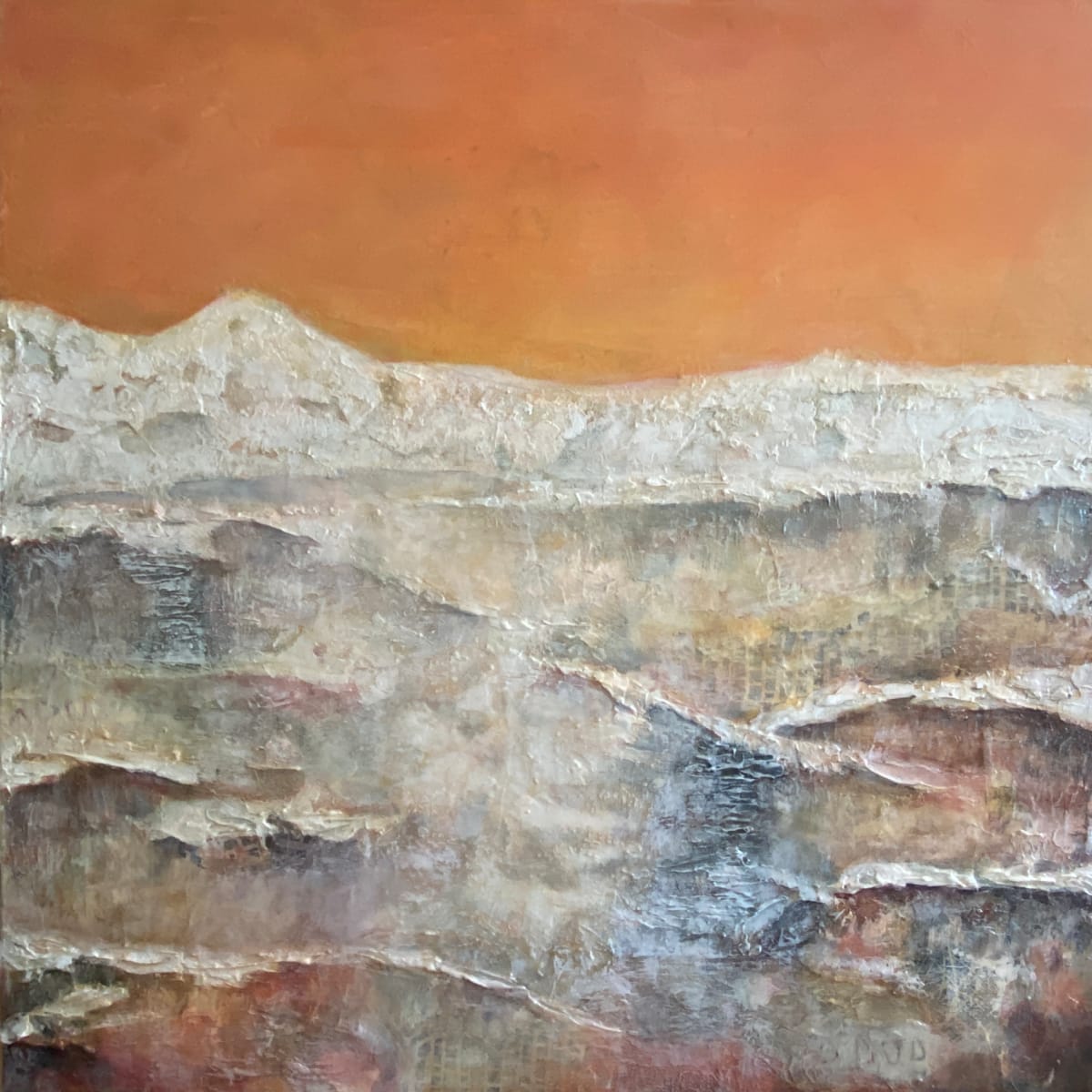 Marmalade Skies by Melissa Brauen  Image: Created on gallery wrapped canvas, sides white, wired & ready to hang 