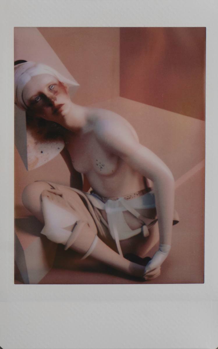 Collapsed Icon / Soft Refusal by Maria Lankina  Image: A seated figure leans inward, her form collapsing gently as if refusing the ideal the system tried to project.