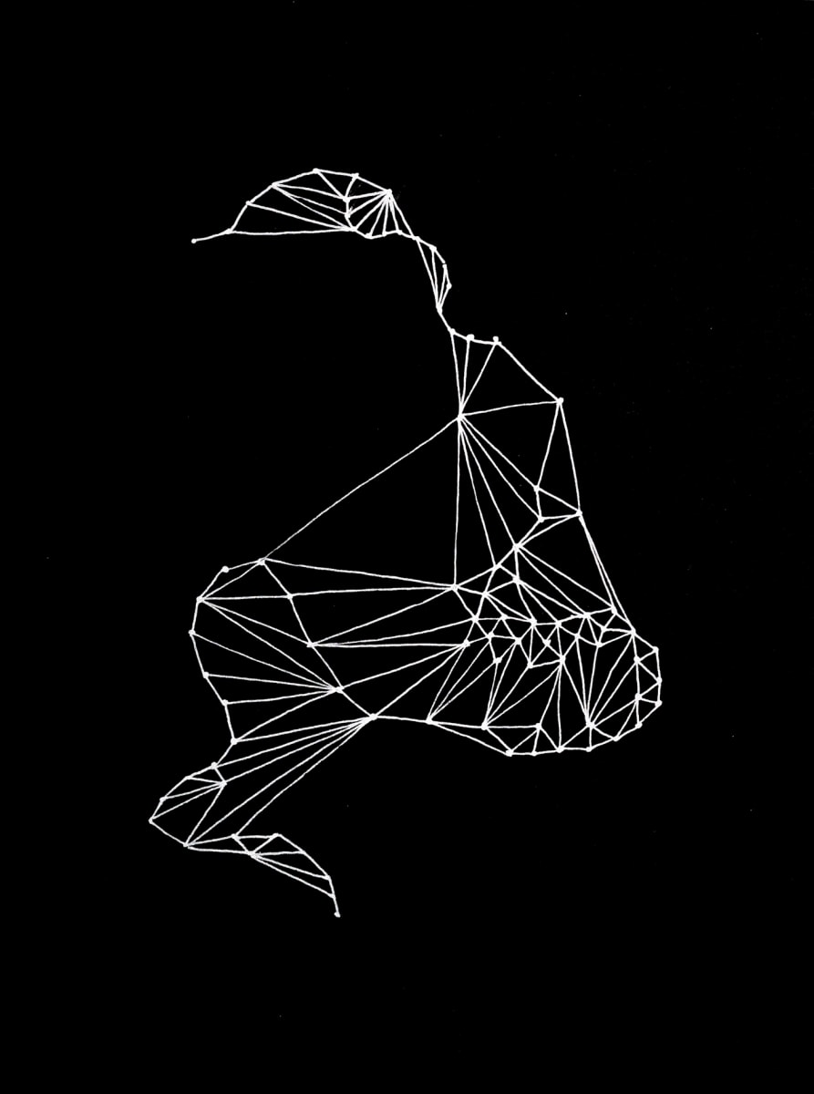 Edge Figure Construct (OVC-004) / 9x12 by Maria Lankina 