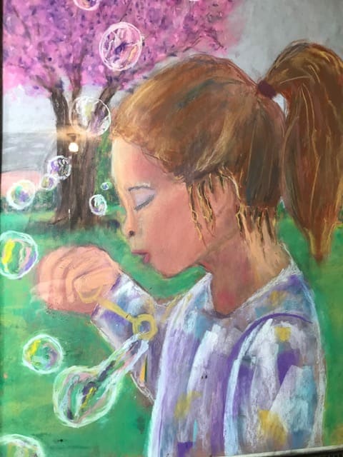 Girl With The Bubbles by Sue Siblerner 