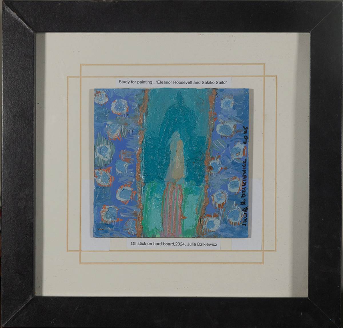 Eleanor Roosevelt study, framed by Julia Dzikiewicz, Image 1.